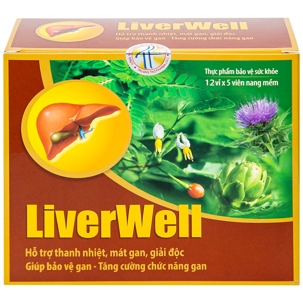 Viên uống hỗ trợ thanh nhiệt, mát gan, giải độc, bảo vệ gan LiverWell (12 vỉ x 5 viên)
