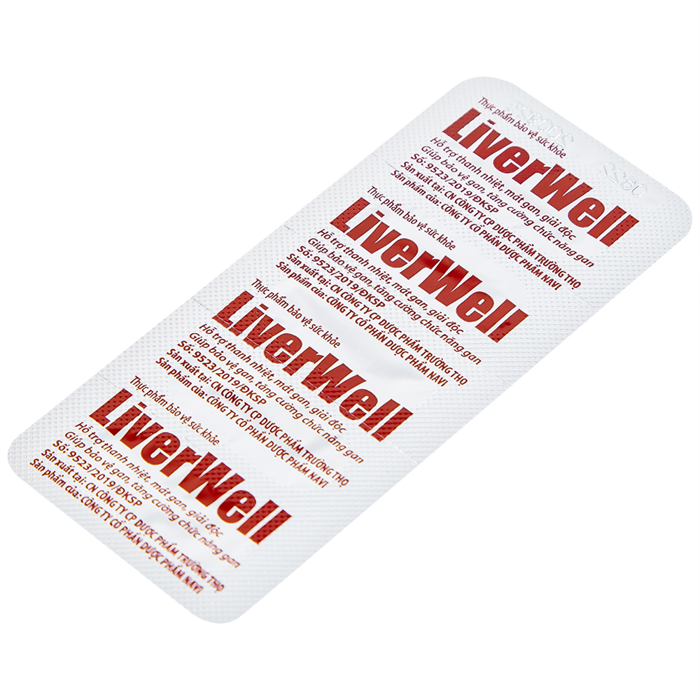 Viên uống hỗ trợ thanh nhiệt, mát gan, giải độc, bảo vệ gan LiverWell (12 vỉ x 5 viên)