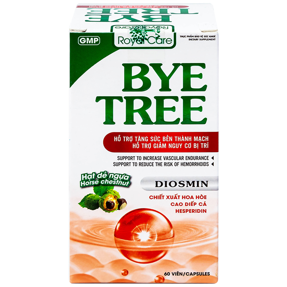 Viên uống hỗ trợ giảm nguy cơ bị trĩ Bye Tree Royal Care (60 viên)