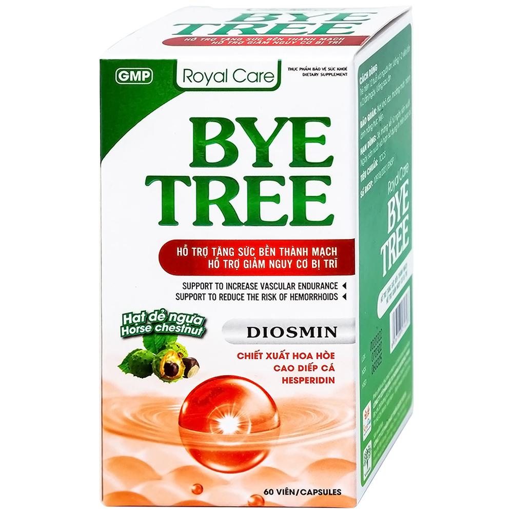 Viên uống hỗ trợ giảm nguy cơ bị trĩ Bye Tree Royal Care (60 viên)
