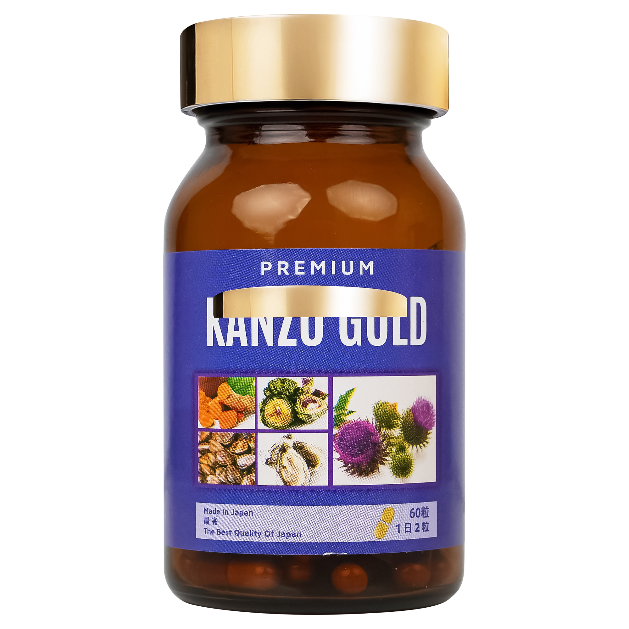 Viên uống bổ gan hỗ trợ tăng cường chức năng gan Kanzo Gold (60 viên)