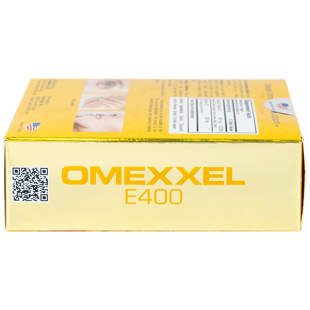 Viên uống hỗ trợ chống oxy hóa, tốt cho da Omexxel E400 (3 vỉ x 10 viên)