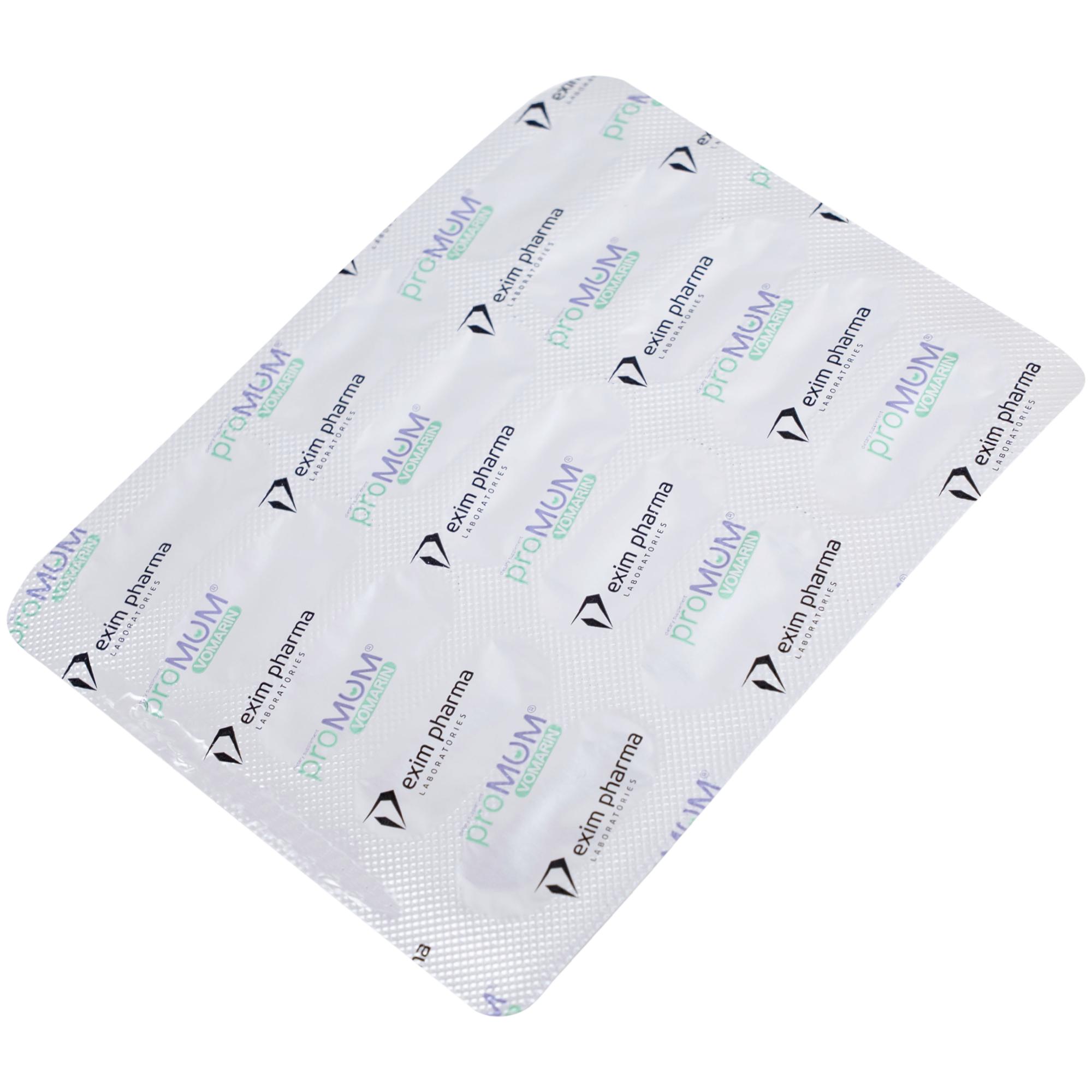 Viên uống hỗ trợ giảm buồn nôn cho phụ nữ mang thai, hỗ trợ tăng tiết sữa mẹ proMUM Vomarin (2 vỉ x 15 viên)