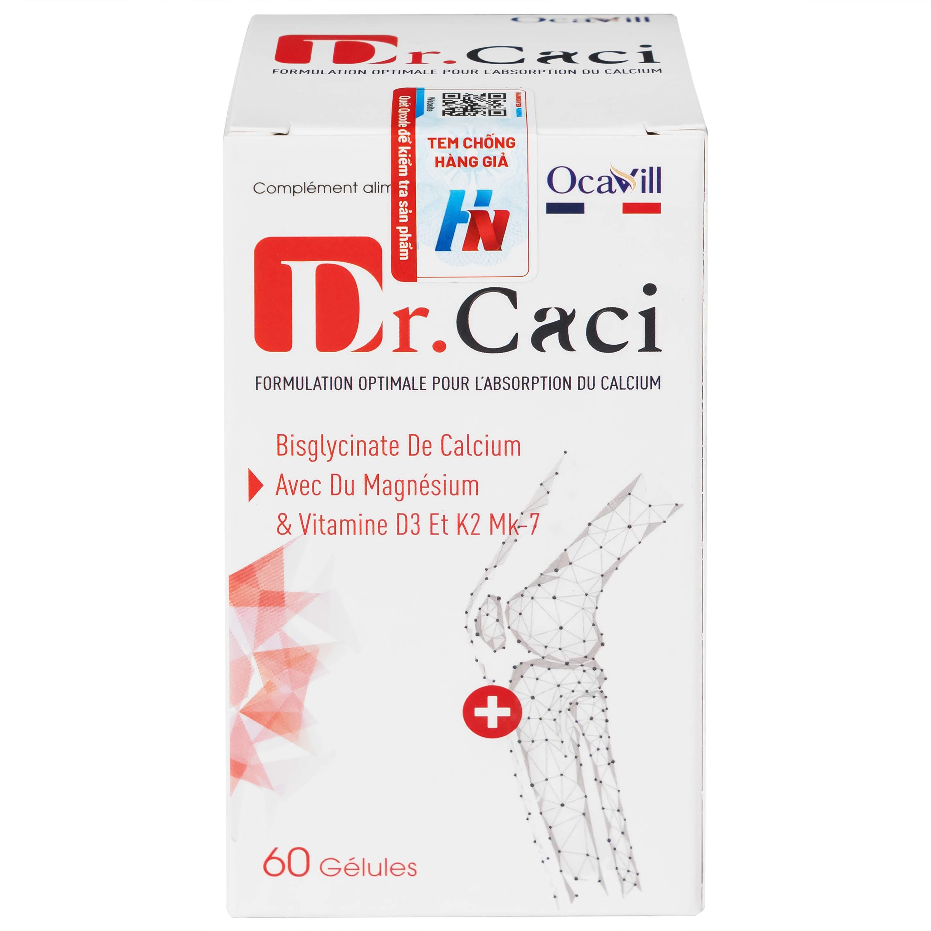 Viên uống giúp xương và răng chắc khỏe, giảm nguy cơ loãng xương Dr. Caci Ocavill (60 viên)