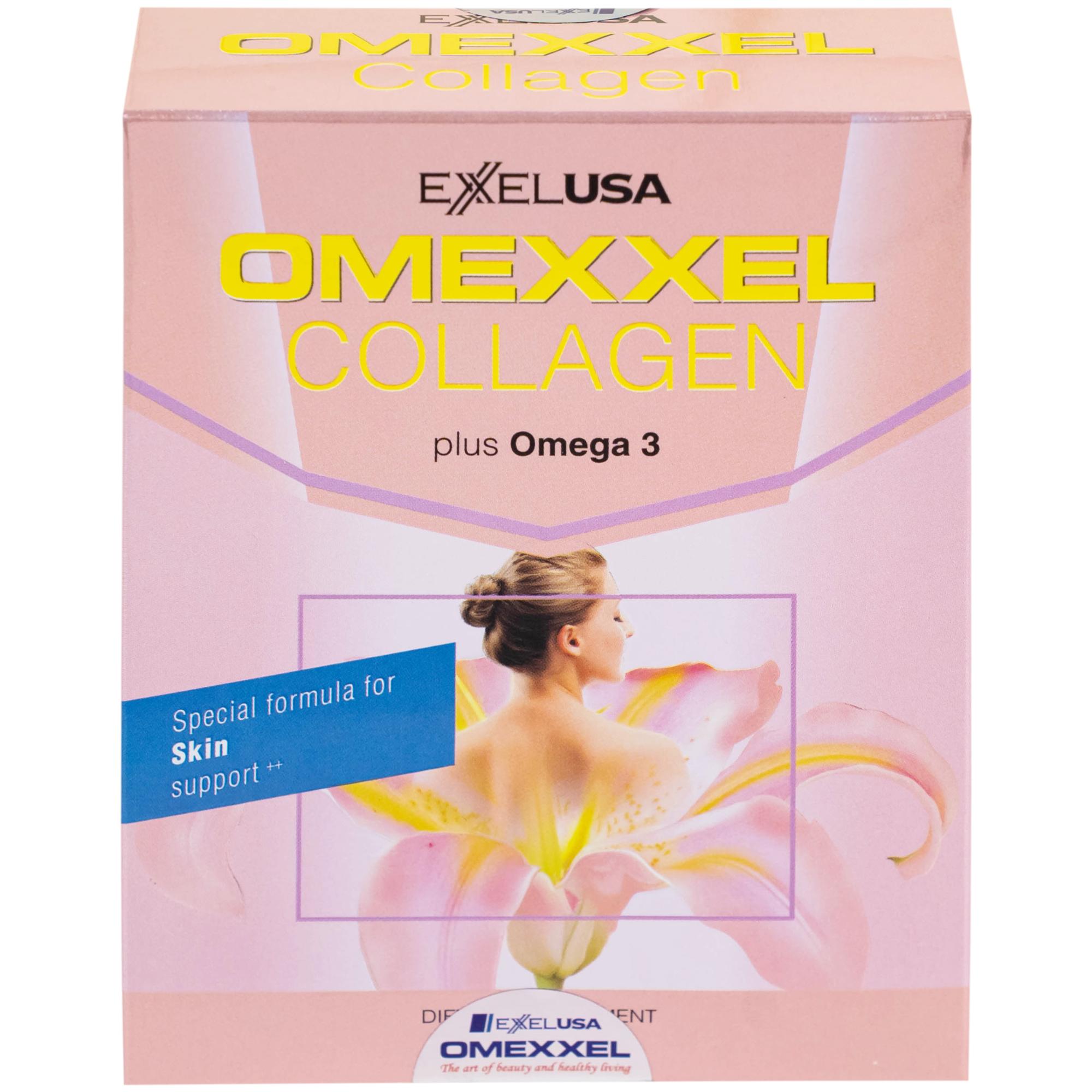 Viên uống giúp chậm quá trình lão hóa da, tăng đàn hồi da Omexxel Collagen (3 vỉ x 10 viên)
