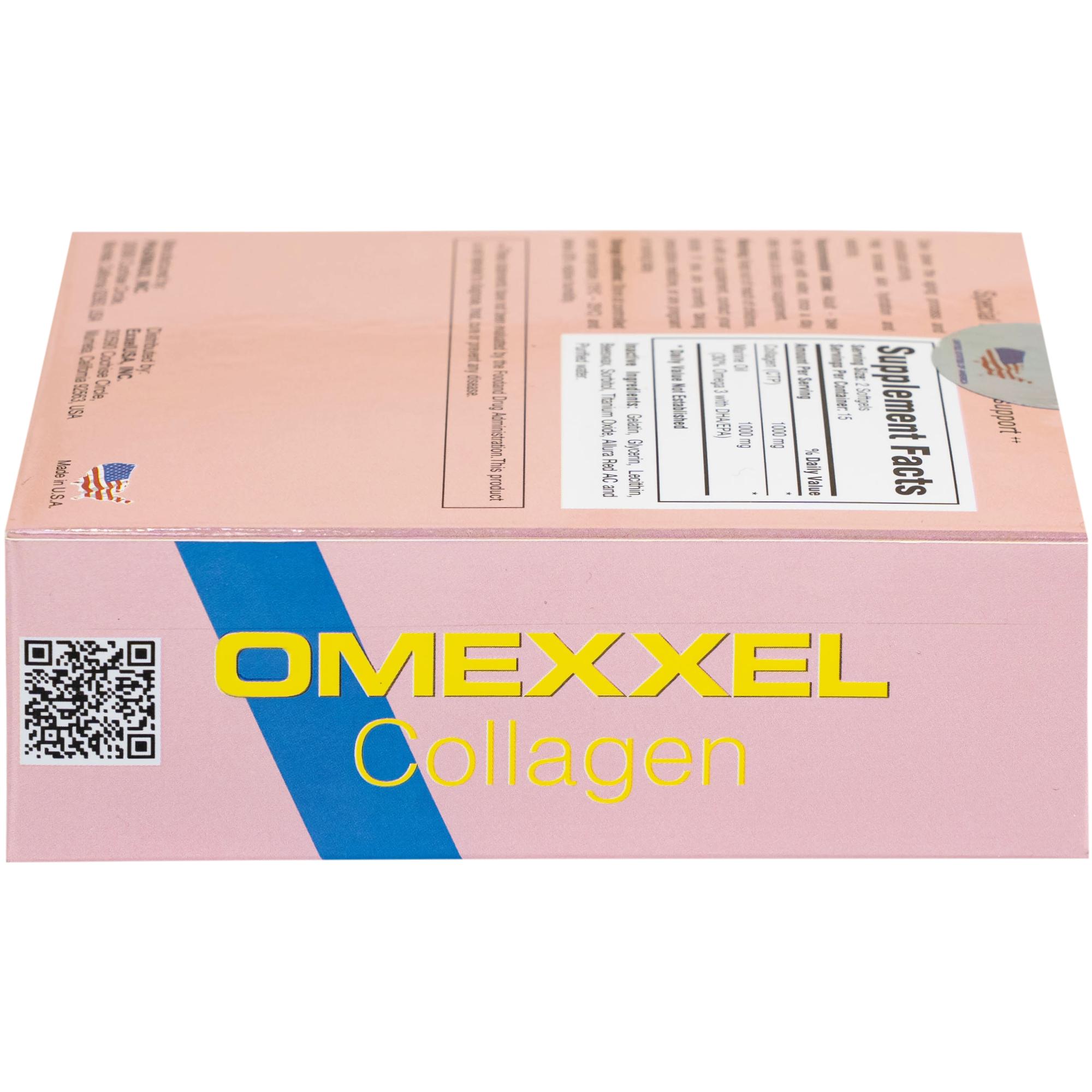 Viên uống giúp chậm quá trình lão hóa da, tăng đàn hồi da Omexxel Collagen (3 vỉ x 10 viên)