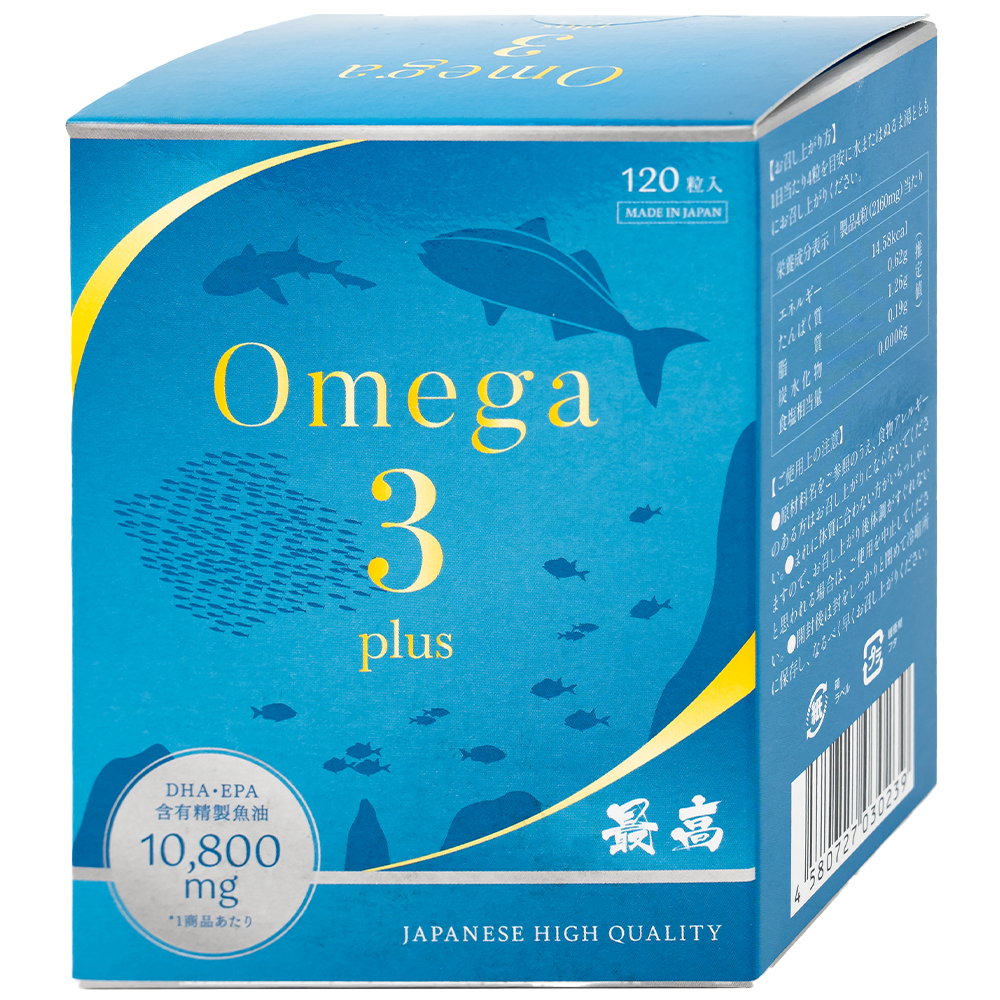 Viên uống bổ sung Omega 3 hỗ trợ não, thị lực và tim mạch OMEGA 3 PLUS Kenko (120 viên)