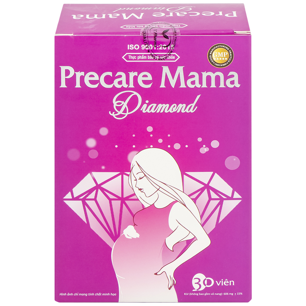 Viên uống Precare Mama Diamond cung cấp các vitamin, khoáng chất cho phụ nữ mang thai (30 viên)
