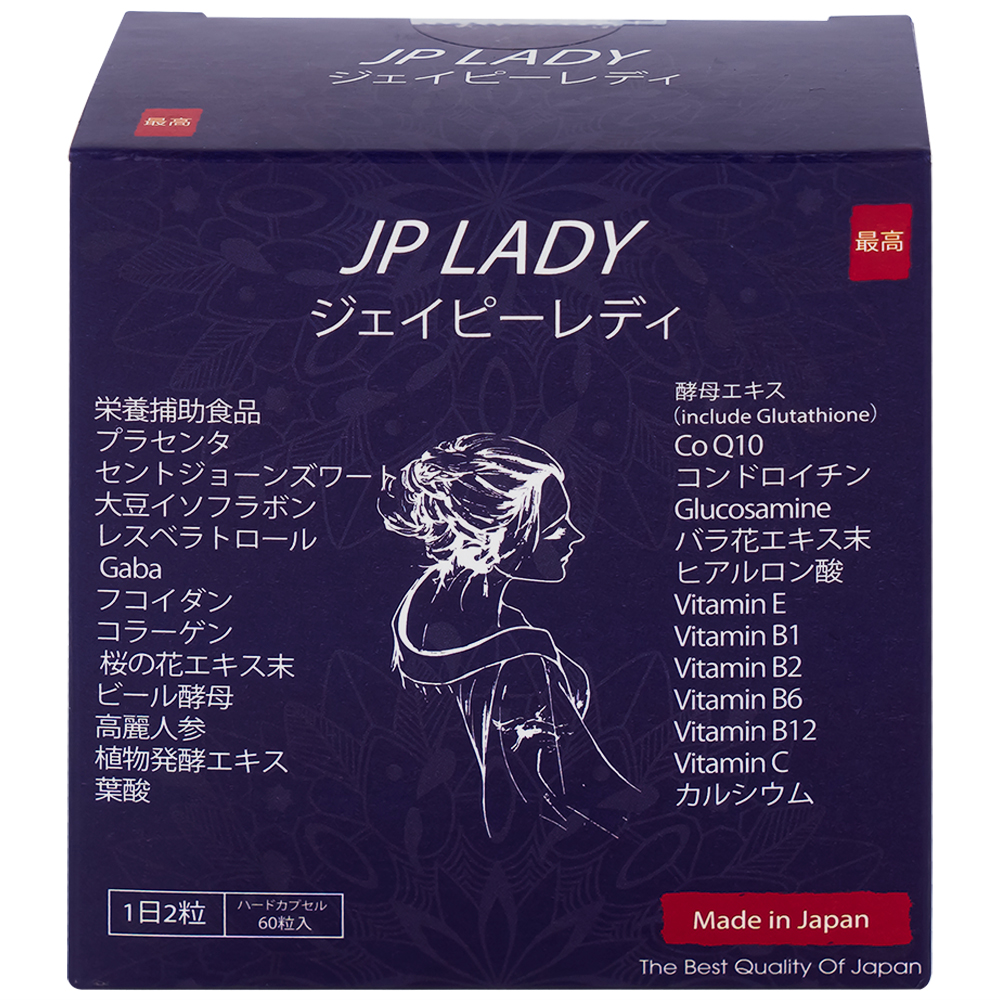 Viên uống tăng cường sức khỏe cho phụ nữ tiền mãn kinh JP Lady Jpanwell (60 viên)