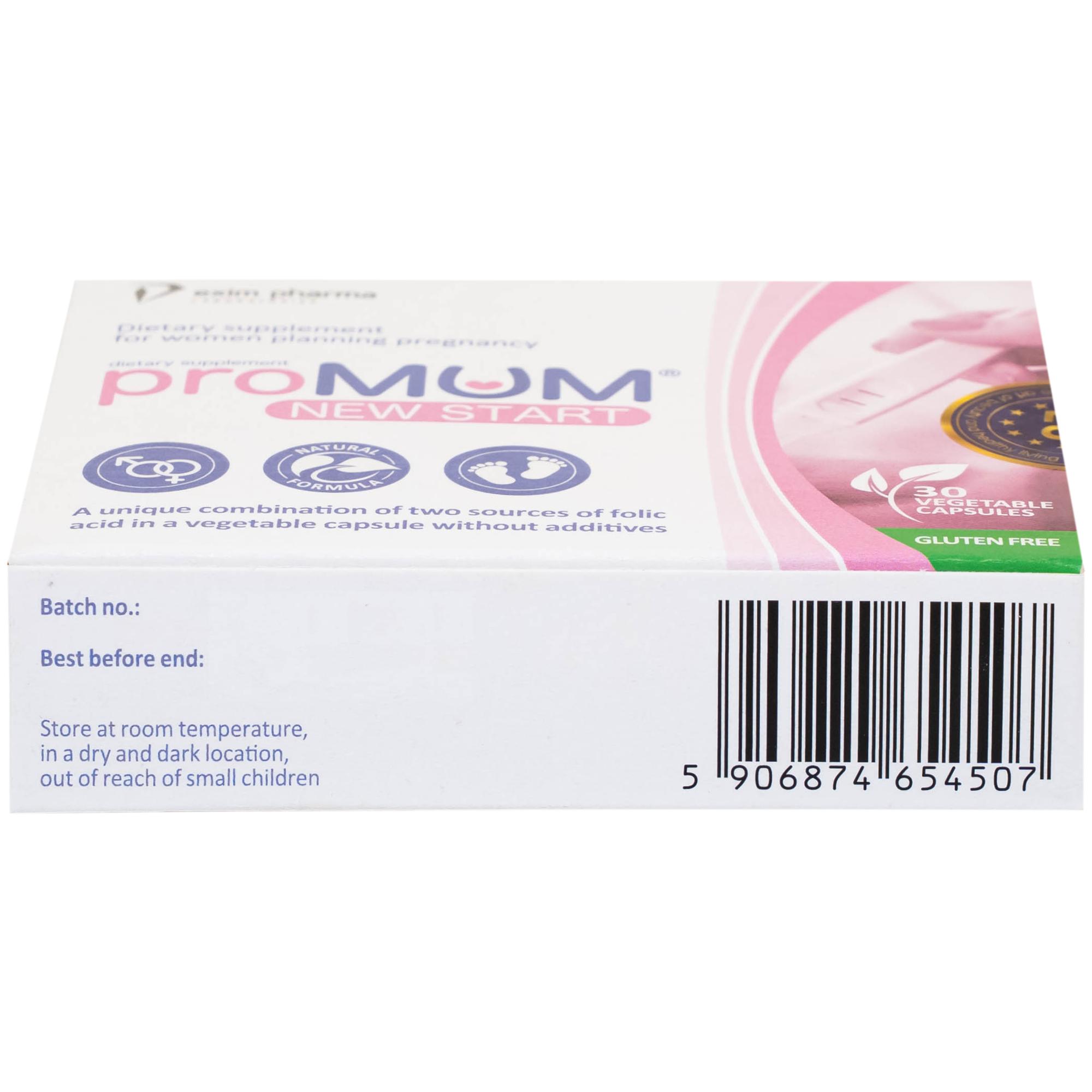Viên uống bổ sung acid folic, kẽm, vitamin cho phụ nữ có kế hoạch mang thai proMUM New Start (2 vỉ x 15 viên)
