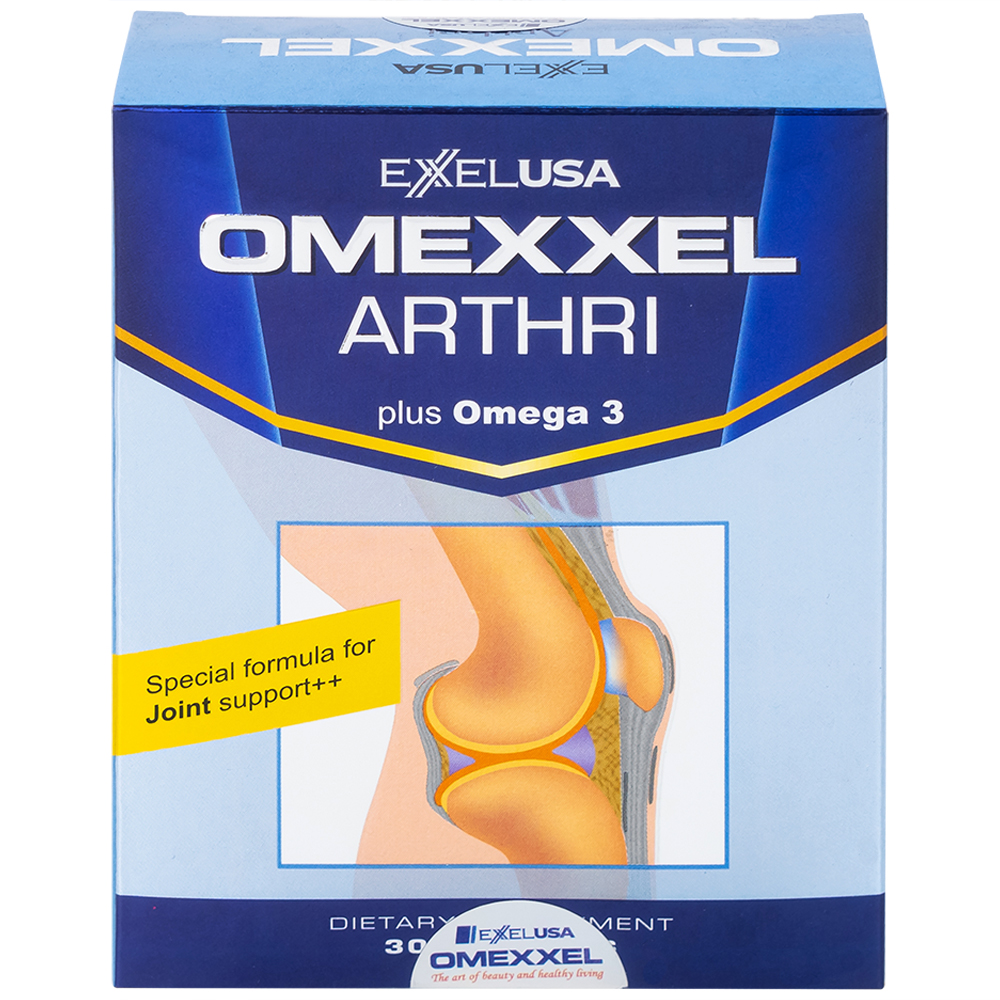 Viên uống hỗ trợ tăng tiết dịch khớp, giảm đau khớp Omexxel Arthri (3 vỉ x 10 viên)