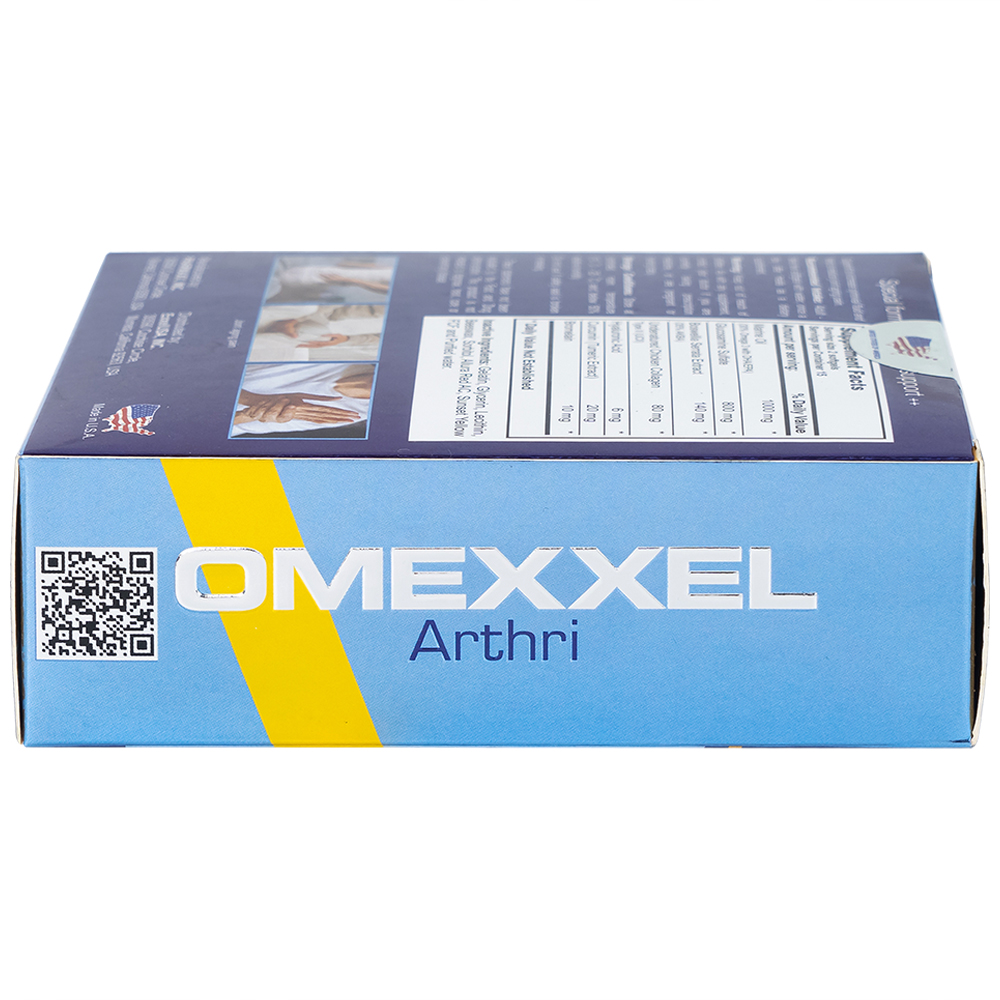 Viên uống hỗ trợ tăng tiết dịch khớp, giảm đau khớp Omexxel Arthri (3 vỉ x 10 viên)