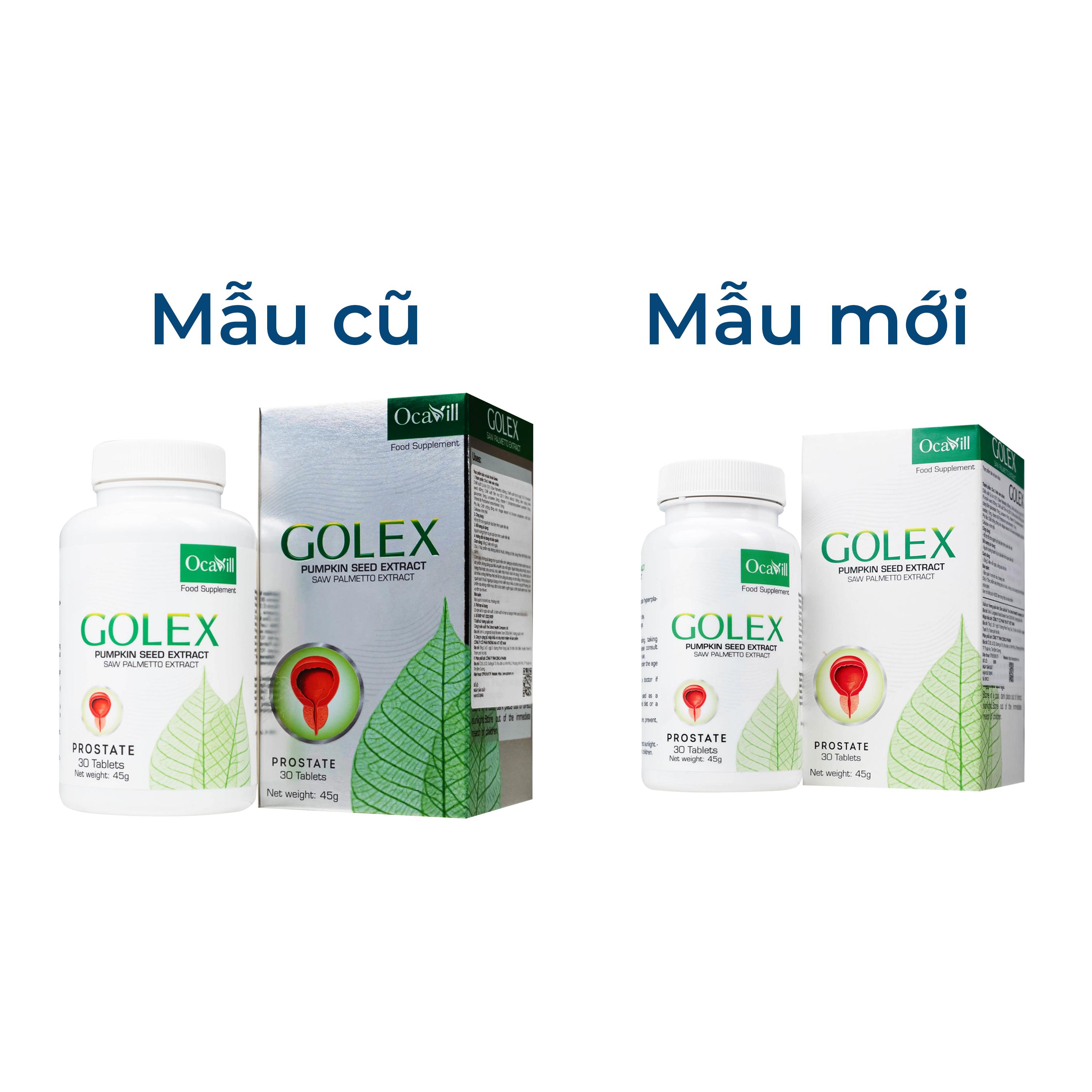 Viên uống hỗ trợ cho người phì đại lành tính tuyến tiền liệt Golex Ocavill (30 viên)