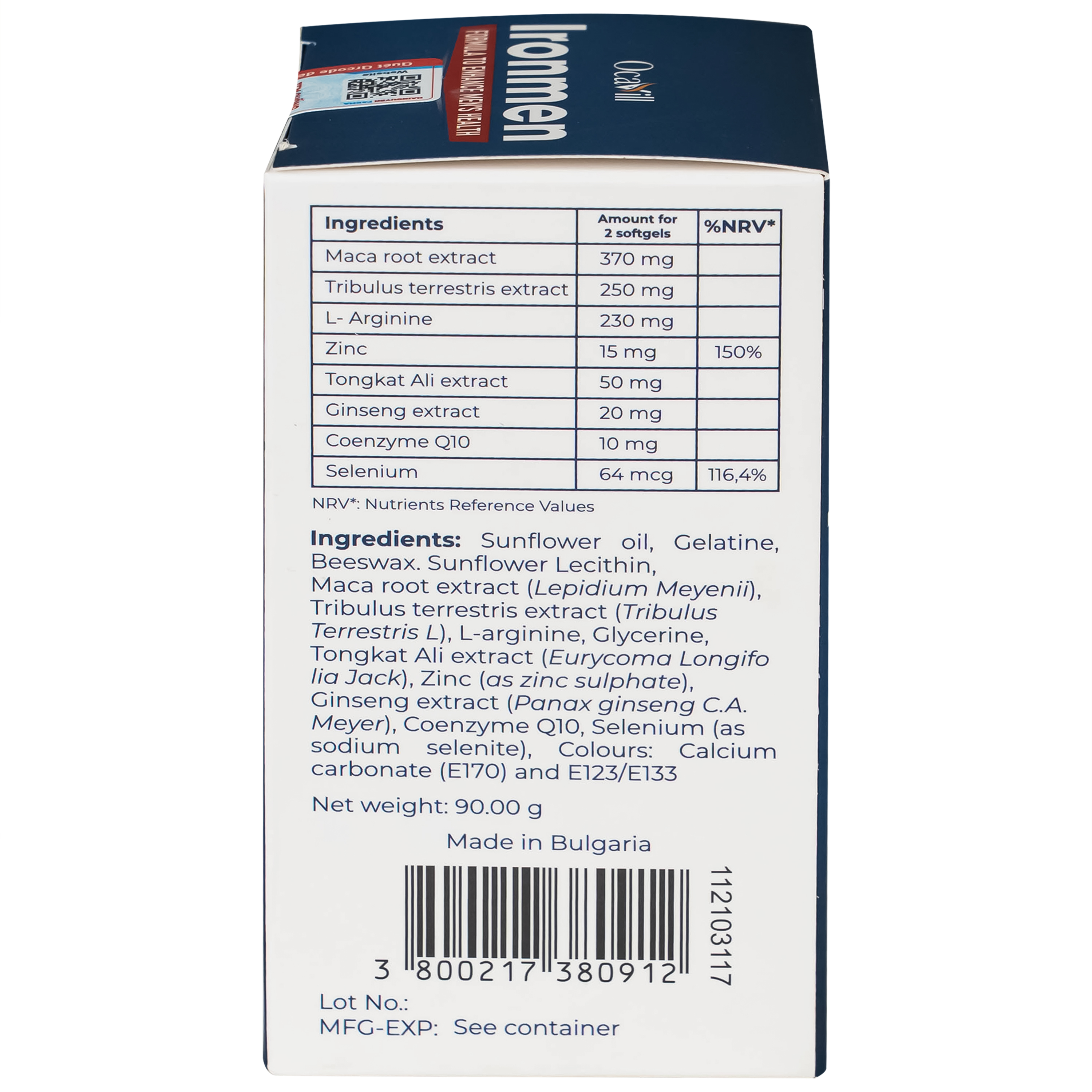 Viên uống hỗ trợ tăng cường sinh lý nam giới Ironmen Ocavill (60 viên)