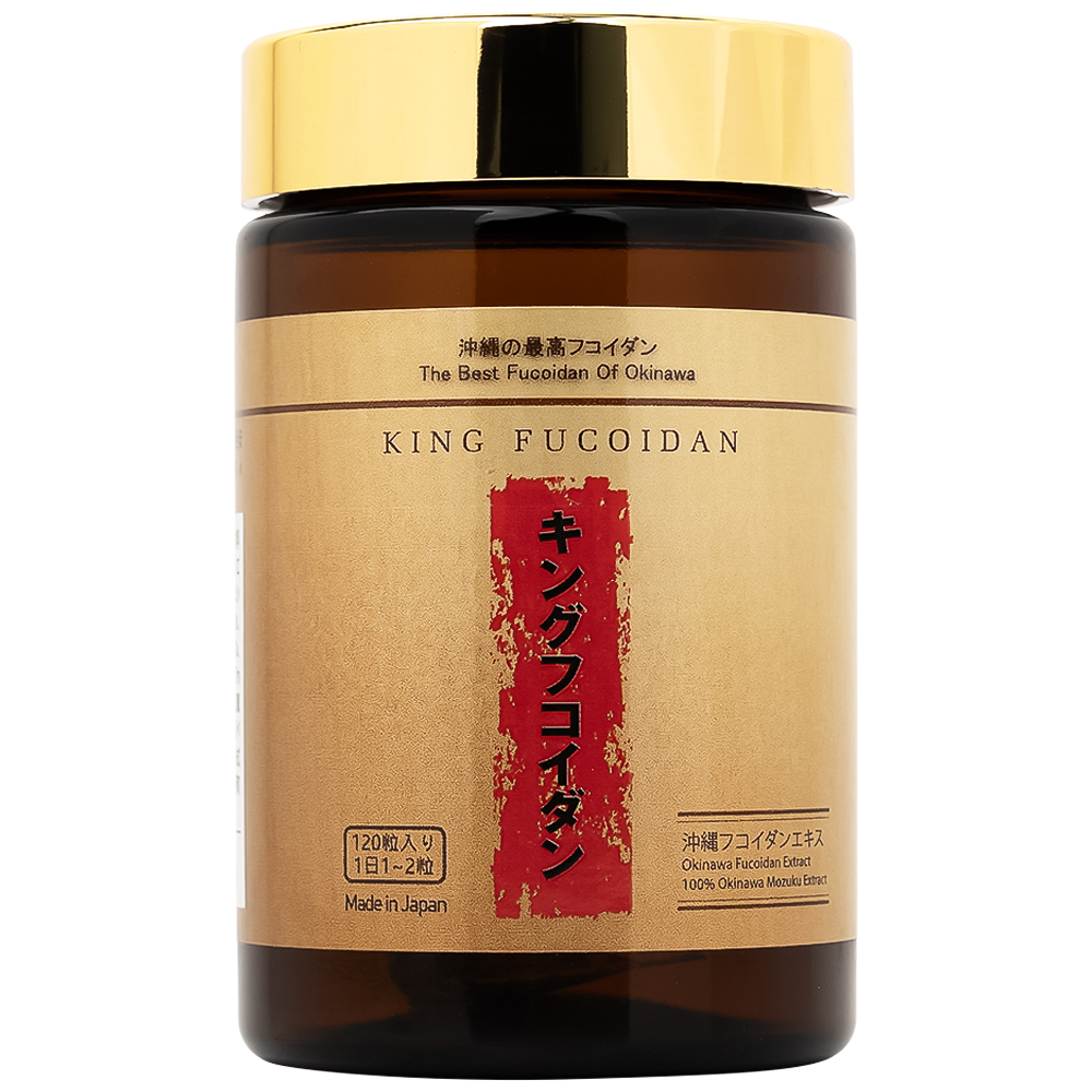 Viên uống giúp tăng đề kháng và trung hòa gốc tự do, giảm tác dụng phụ của hóa chất King Fucoidan Jpanwell (120 viên)