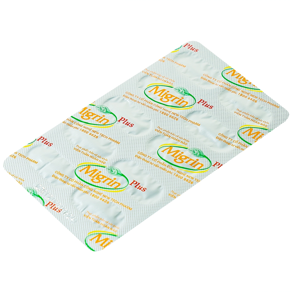 Viên hỗ trợ hoạt huyết Migrin Plus CVI (2 vỉ x 10 viên)