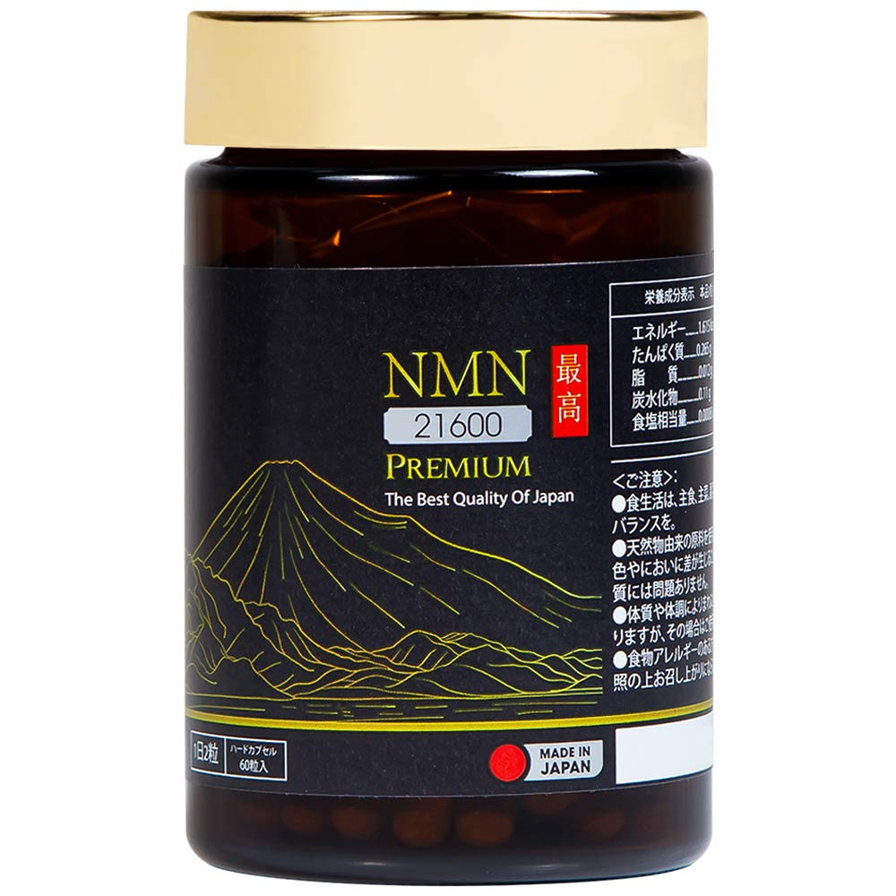 Viên uống giúp chống lão hóa, giúp da tươi trẻ NMN Premium 21600 Jpanwell (60 viên)