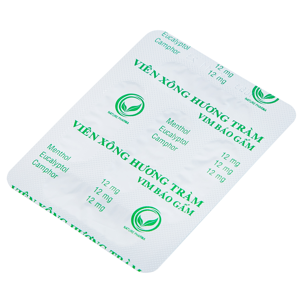Viên Xông Hương Tràm Vim Báo Gấm điều trị cảm cúm, sát trùng mũi (2 vỉ x 20 viên) 