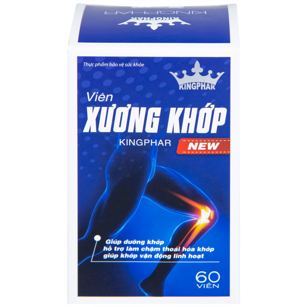 Viên uống giúp dưỡng khớp, hỗ trợ giảm đau do viêm khớp, thoái hóa khớp Xương Khớp Kingphar New (60 viên)