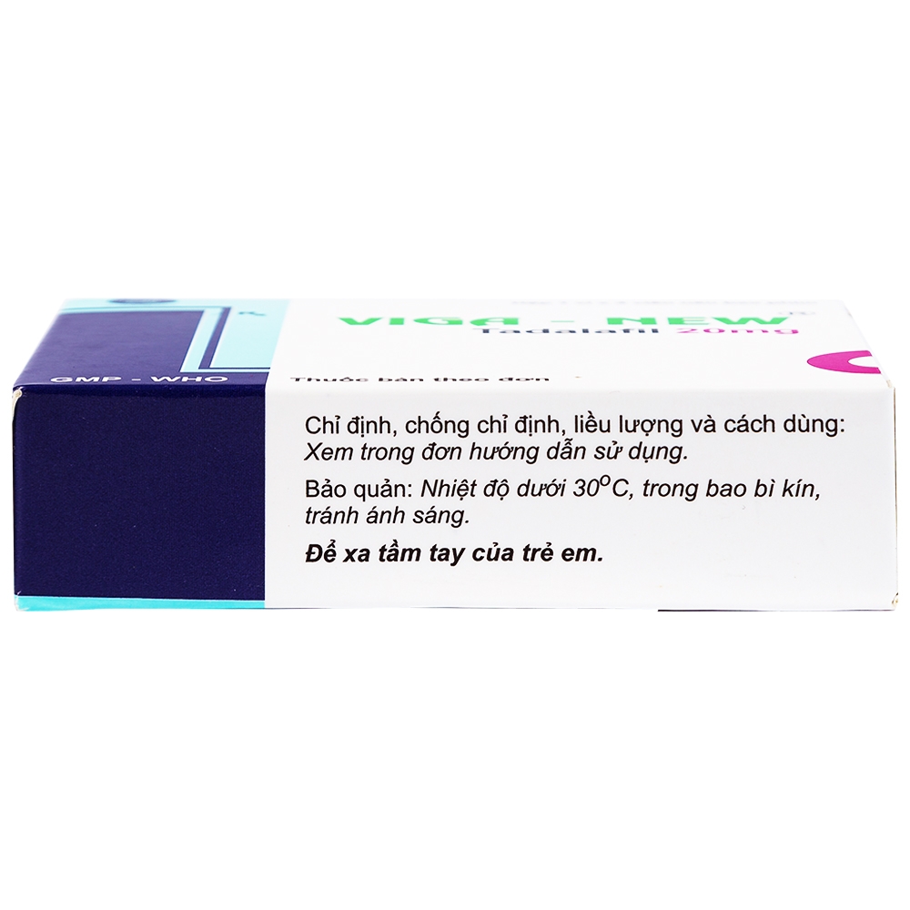 Thuốc Viga-New 20mg Armephaco điều trị rối loạn cương dương (1 vỉ x 4 viên)