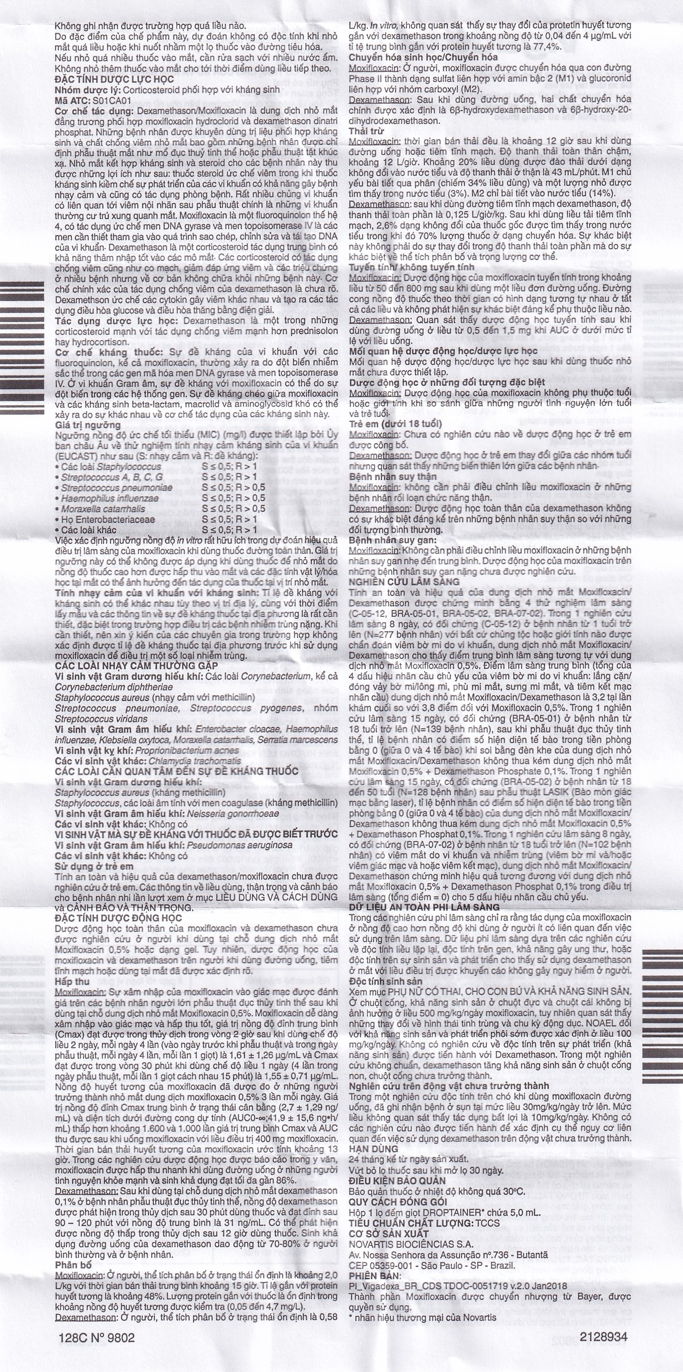 Thuốc nhỏ mắt Vigadexa Alcon điều trị các chứng nhiễm khuẩn ở mắt (5ml)