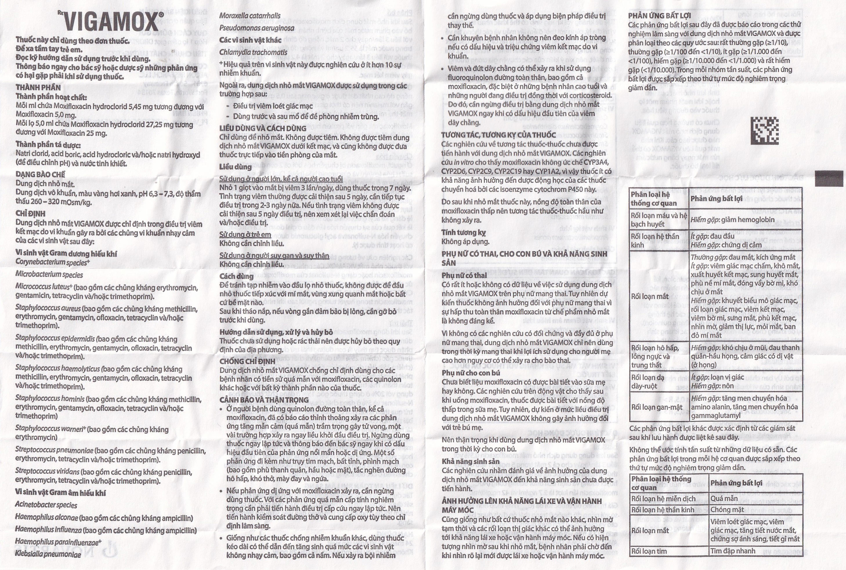 Thuốc nhỏ mắt Vigamox Alcon điều trị viêm kết mạc (5ml)