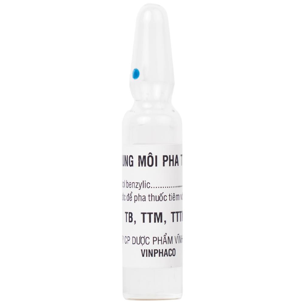 Thuốc tiêm Vinphason 100mg Vinphaco điều trị lupus ban đỏ hệ thống, hồng ban đa dạng nặng (1 lọ + 1 ống)
