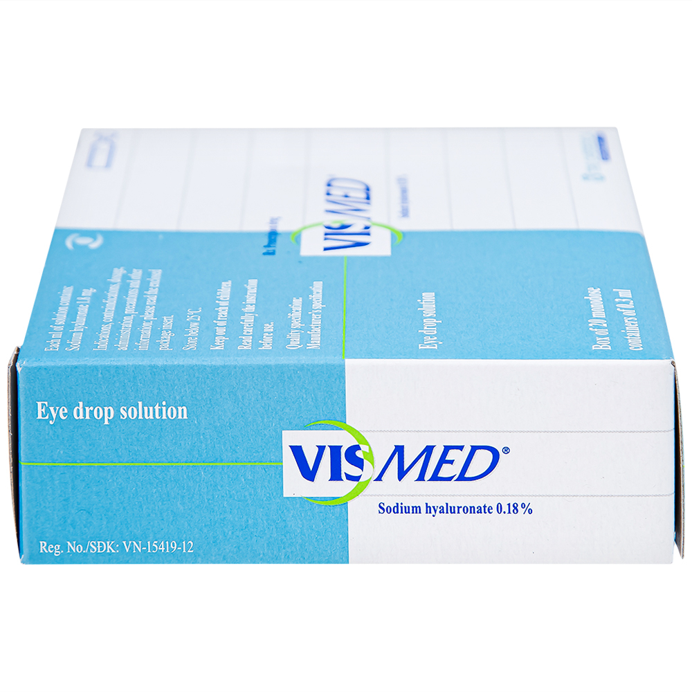 Thuốc nhỏ mắt Vismed TRB Chemedica điều trị khô mắt (20 ống x 0.3ml)