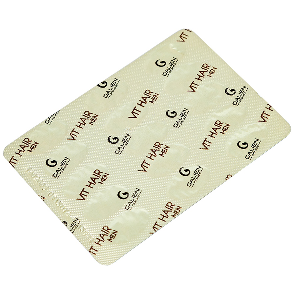 Viên uống hỗ trợ ngăn rụng tóc dành cho nam giới Vit Hair Men Galien (4 vỉ x 15 viên)