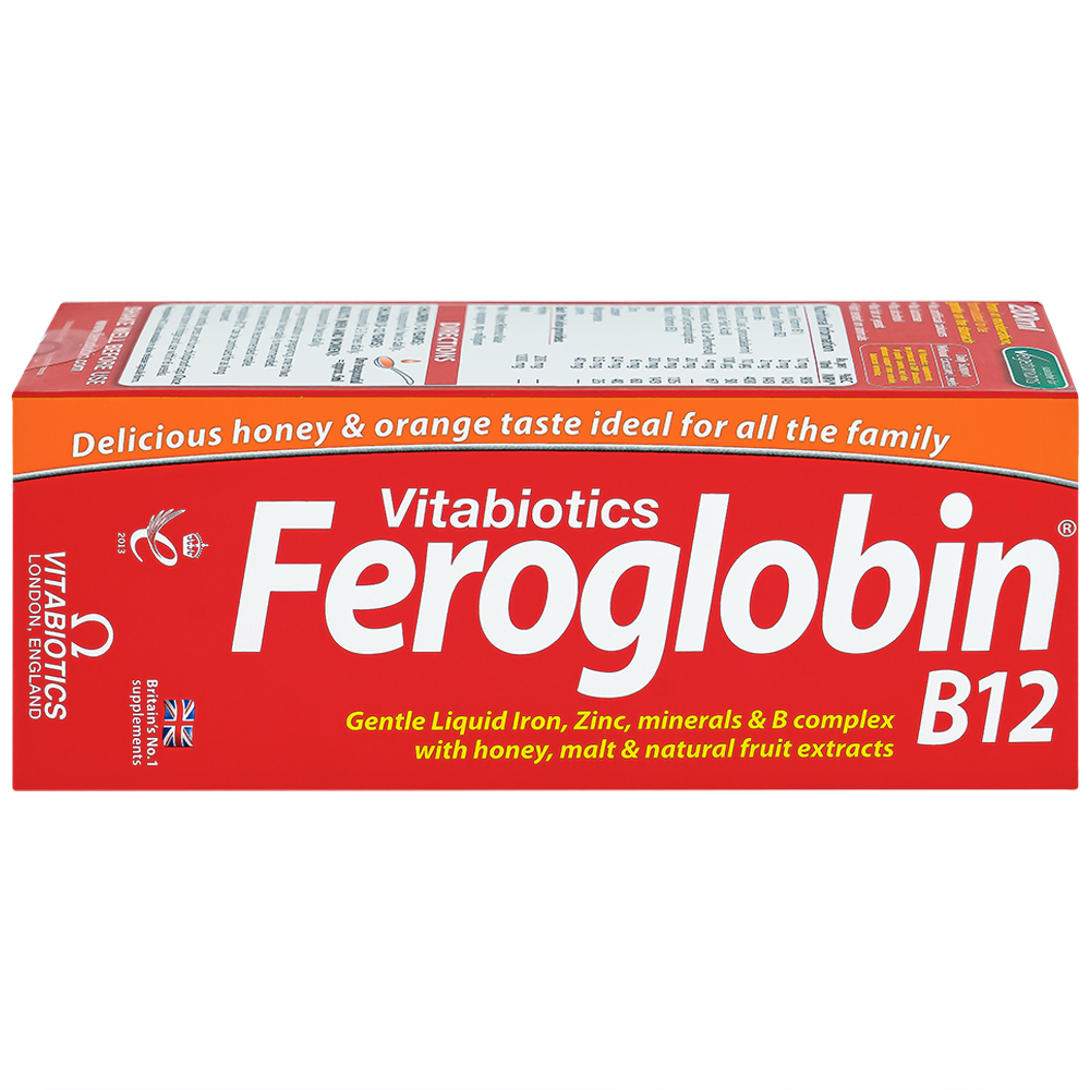 Siro hỗ trợ tăng khả năng tạo máu Vitabiotics Feroglobin B12 (200ml)