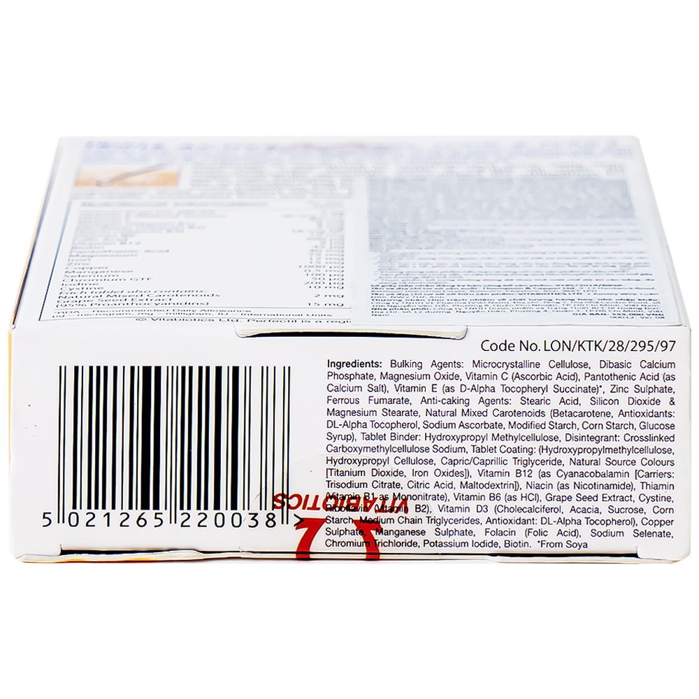 Viên uống bổ sung vi chất làm đẹp da móng tóc Perfectil Vitabiotics (2 vỉ x 15 viên)