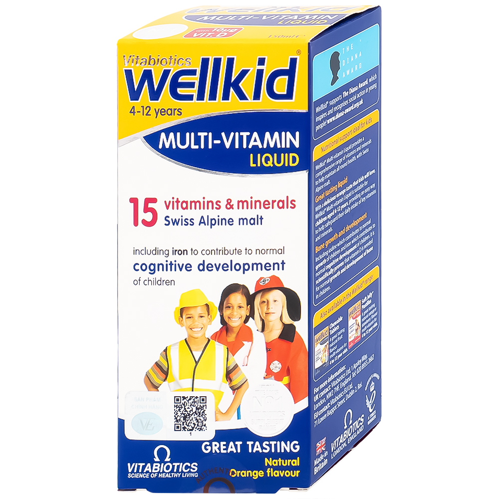 Siro bổ sung vitamin khoáng chất cho trẻ emWellKid Multi-Vitamin Liquid (150ml)