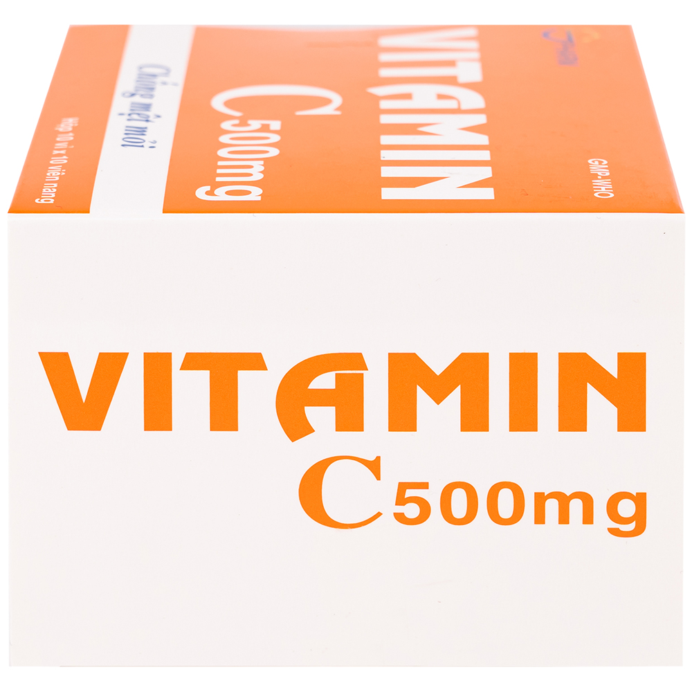 Thuốc Vitamin C 500mg SPHARM phòng và trị thiếu vitamin C (10 vỉ x 10 viên)