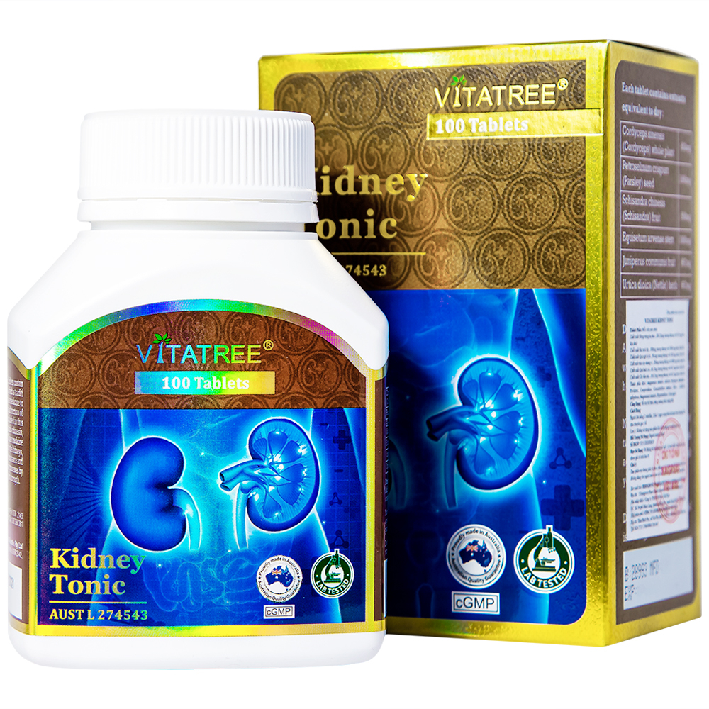 Viên uống hỗ trợ bổ thận, tăng cường chức năng thận Vitatree Kidney Tonic (100 viên)