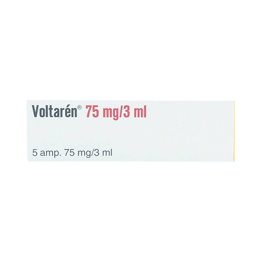Thuốc tiêm Voltaren 75mg/3ml Novartis điều trị đợt cấp viêm và thoái hóa thấp khớp (1 vỉ x 5 ống x 3ml)