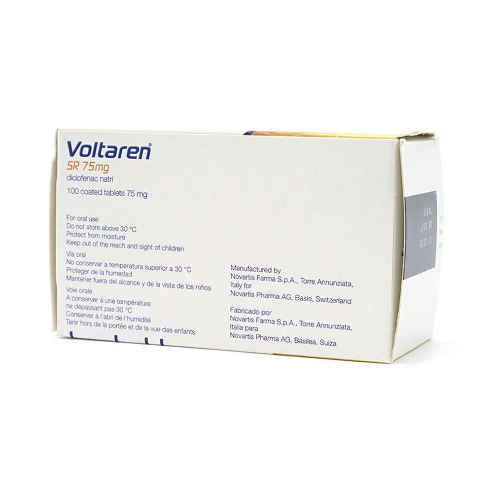 Thuốc Voltaren SR 75mg Novartis điều trị viêm và thoái hóa của bệnh thấp khớp (10 vỉ x 10 viên)