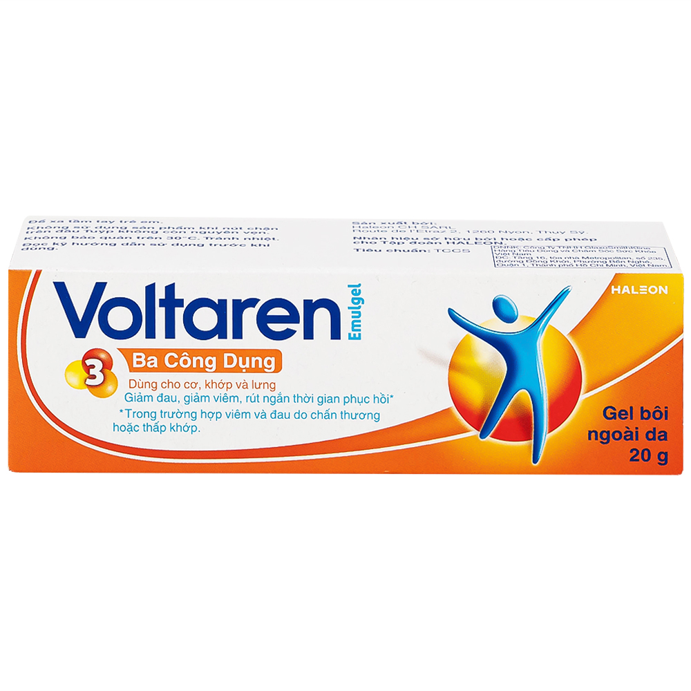 Gel bôi Voltaren Emulgel Novartis điều trị giảm đau do chấn thương hoặc thấp khớp (20g)