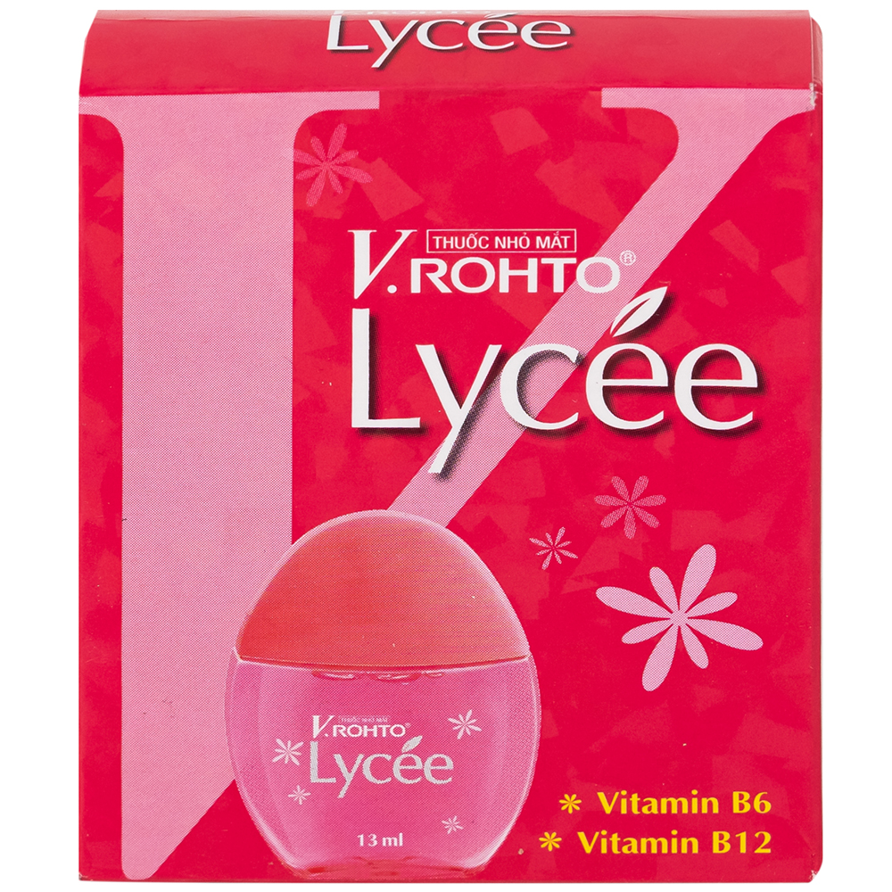 Thuốc nhỏ mắt V.Rohto Lycée 13ml điều trị đỏ mắt, ngứa mắt, mỏi mắt
