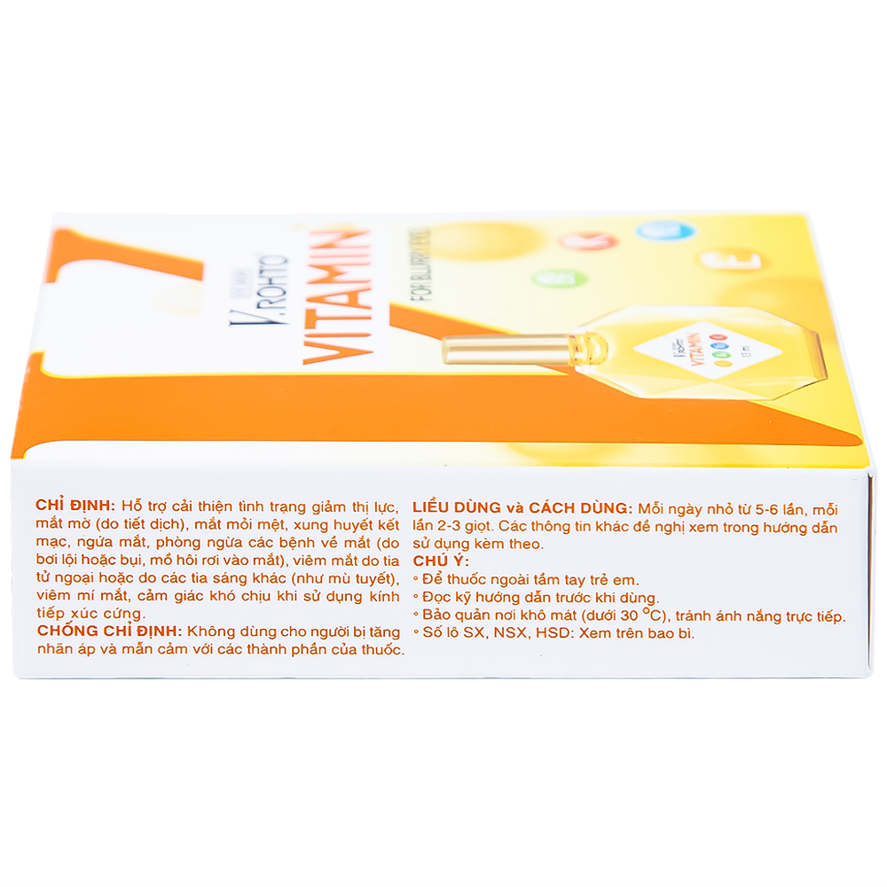Thuốc nhỏ mắt V.Rohto Vitamin hỗ trợ cải thiện tình trạng giảm thị lực, mắt mờ (13ml)