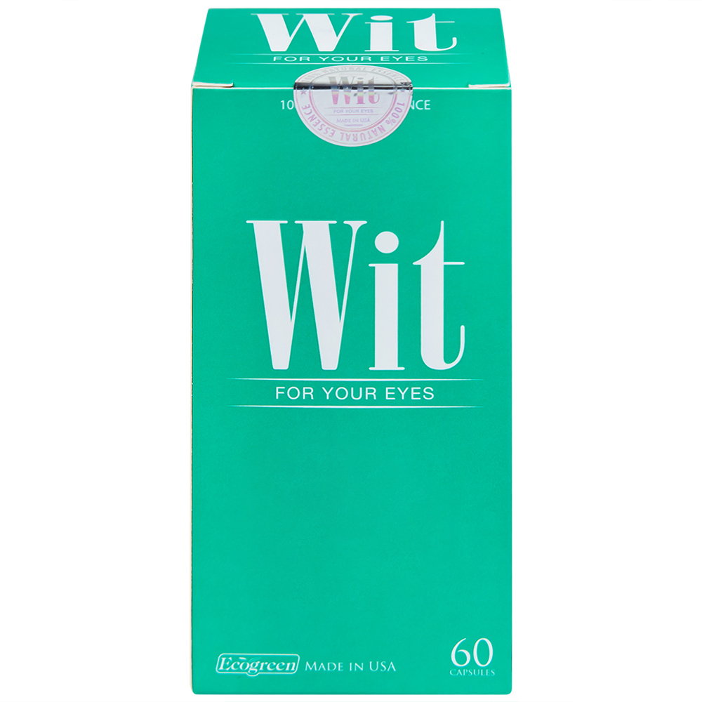 Viên uống tăng cường thị lực giảm mờ và nhòe mắt WIT For Your Eyes (60 viên)