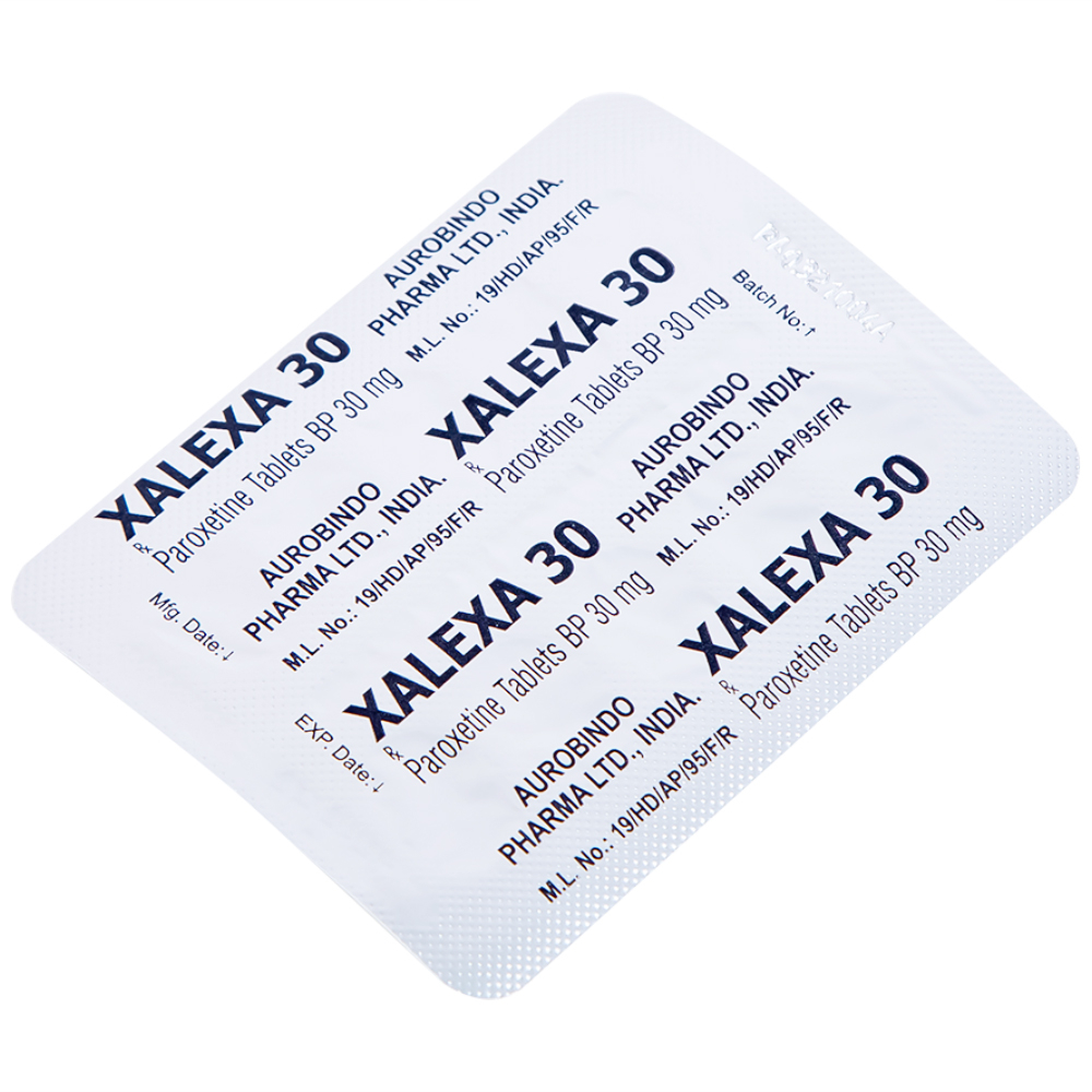 Thuốc Xalexa 30 Aurobindo điều trị các cơn trầm cảm lớn (3 vỉ x 10 viên) 