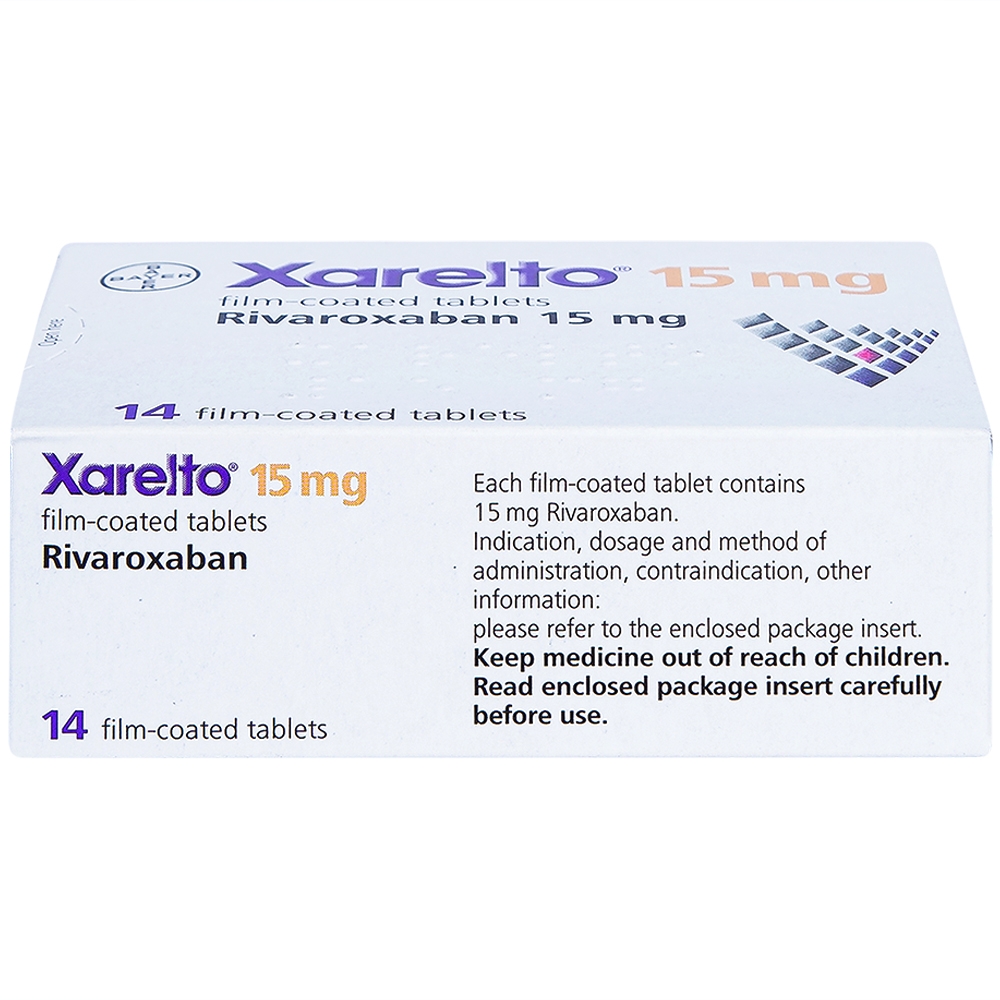 Thuốc Xarelto 15mg Bayer phòng ngừa thuyên tắc huyết khối tĩnh mạch (1 vỉ x 14 viên)