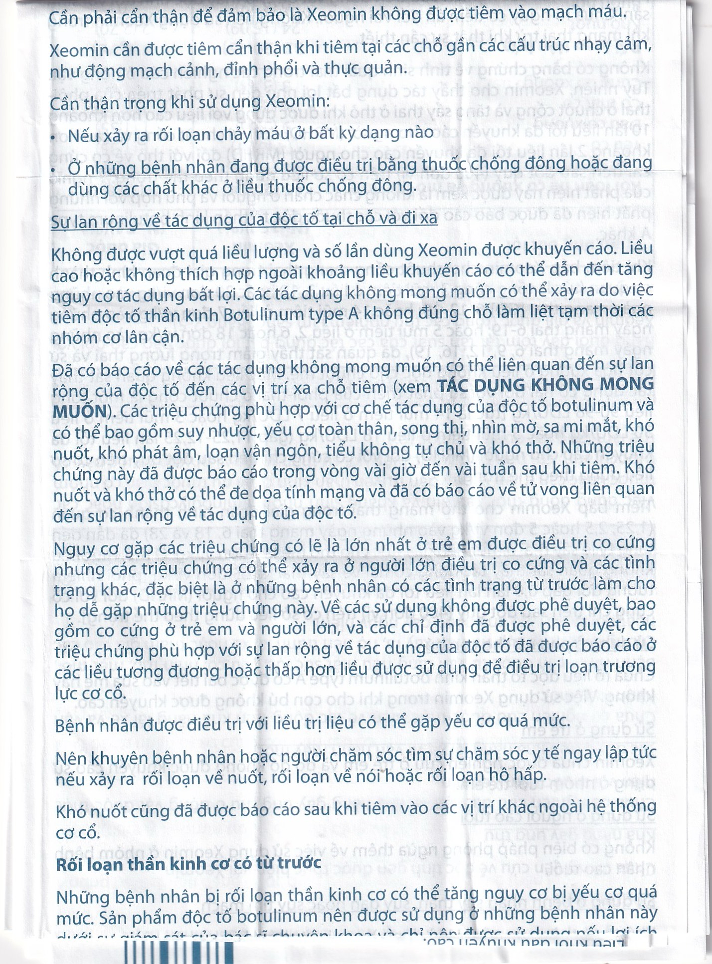 Thuốc Xeomin 100 Units Merz điều trị loạn trương lực cơ cổ, co thắt mi, co cứng sau đột quỵ chi trên