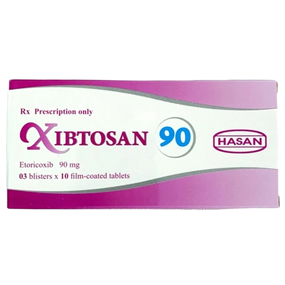 Thuốc Xibtosan 90 Hasan điều trị viêm xương khớp và viêm đa khớp dạng thấp (3 vỉ x 10 viên)