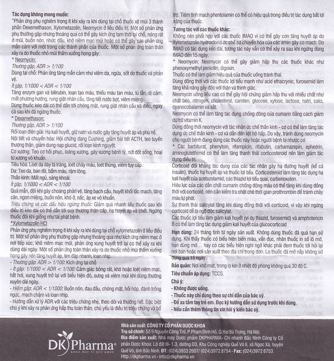 Thuốc xịt mũi Aladka điều trị viêm mũi, viêm xoang, viêm mũi dị ứng (15ml)