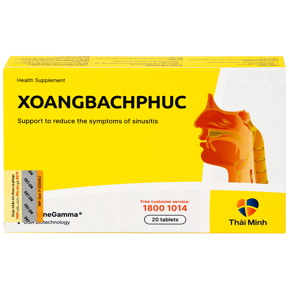 Viên uống hỗ trợ triệu chứng viêm Xoang Bách Phuc (2 vỉ x 10 viên)