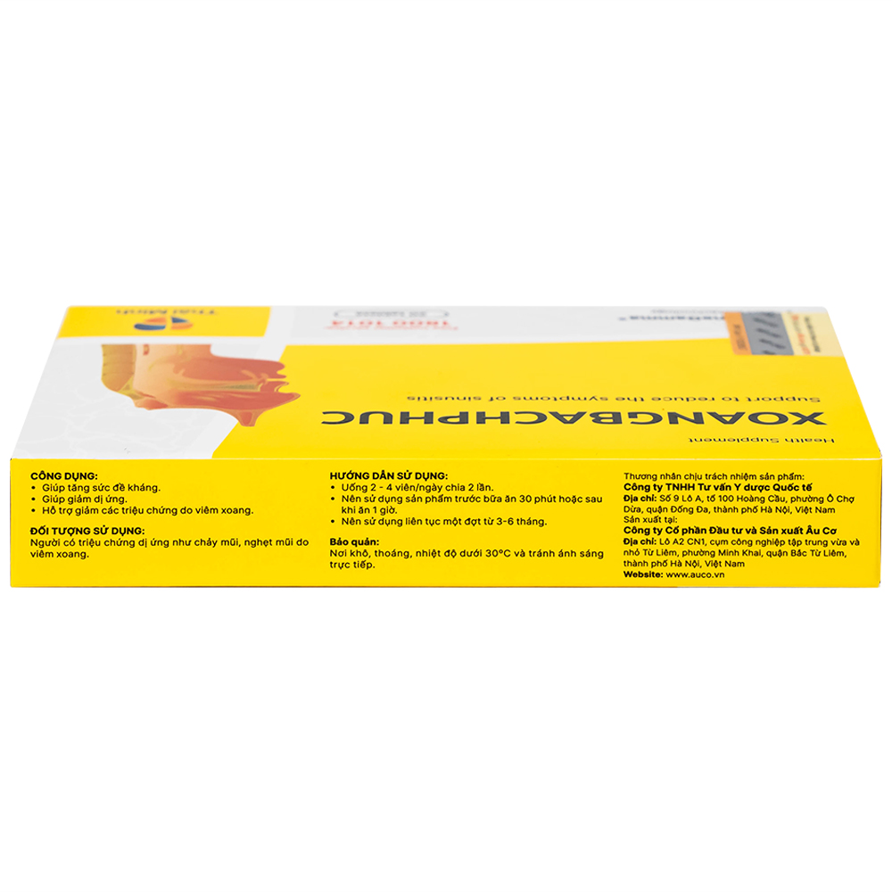 Viên uống hỗ trợ triệu chứng viêm Xoang Bách Phuc (2 vỉ x 10 viên)