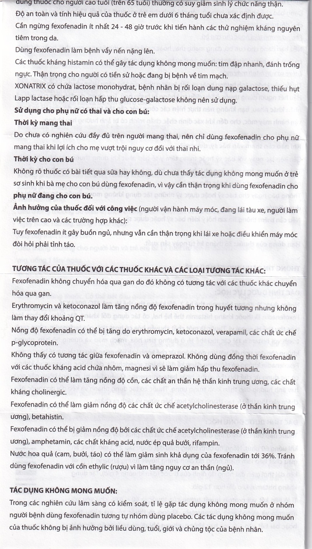 Thuốc Xonatrix 60mg DaviPharm điều trị triệu chứng viêm mũi dị ứng theo mùa (3 vỉ x 10 viên)