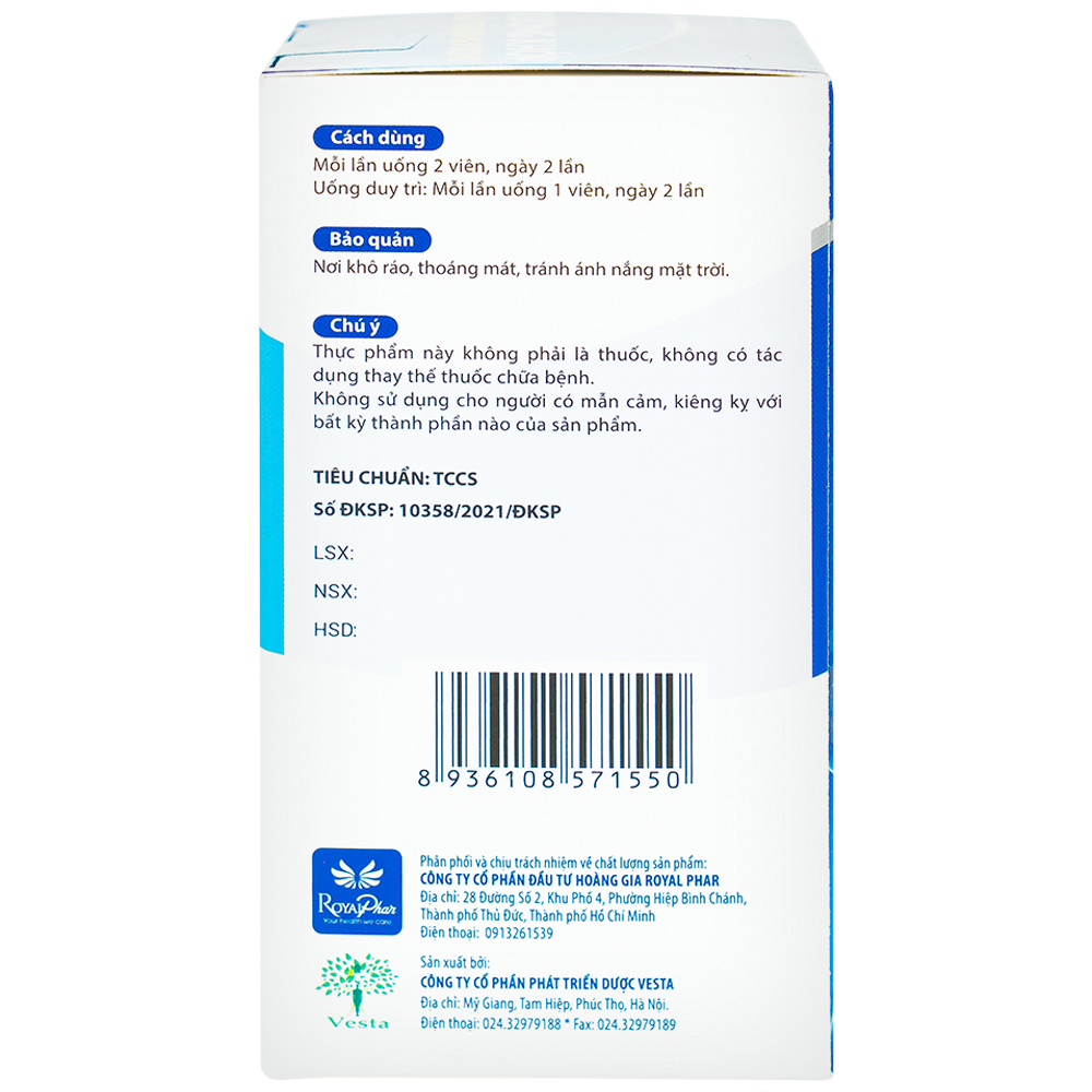 Viên uống hỗ trợ giảm nguy cơ thoái hóa khớp, viêm khớp Xương Khớp Hải Thượng Vương (30 viên)
