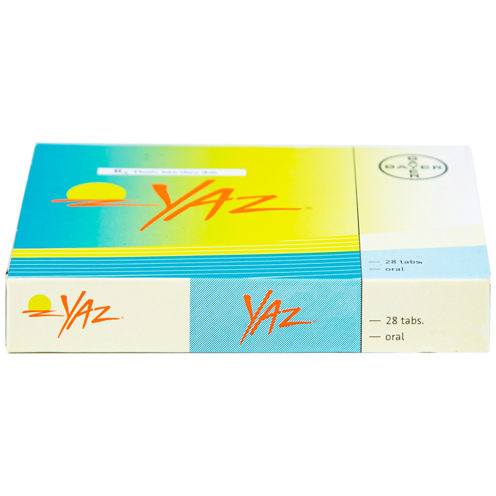 Thuốc Yaz Bayer dùng tránh thai, điều trị mụn trứng cá (1 vỉ x 28 viên)